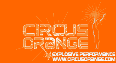 circus orange - explosive performance, spectacle, pyrotechnic, fireworks, rigging, aerial flying, entertainment rigging  and stunt shows